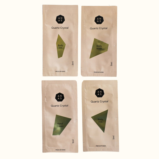 ANAS CRYSTAL CARE Health & Beauty Personal Care Cosmetics Bath & Body Body Wash Sample Quartz Crystal Sachets (samples)