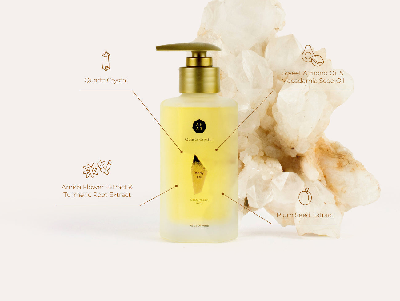 ANAS CRYSTAL CARE Quartz Crystal Body Oil