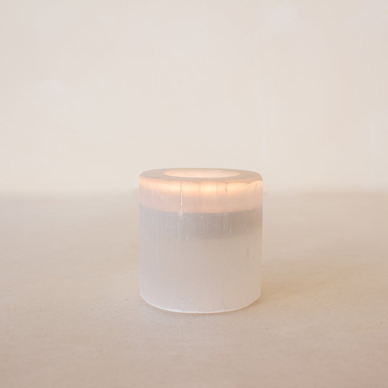 ANAS CRYSTAL CARE Selenite Round Tea-Light