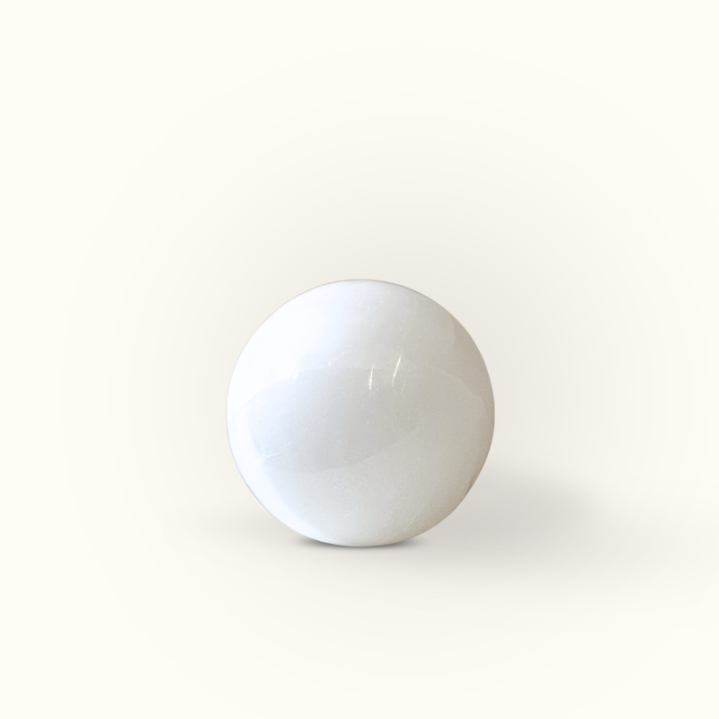 ANASCRYSTALCARE Decor 3 CM Selenite Sphere