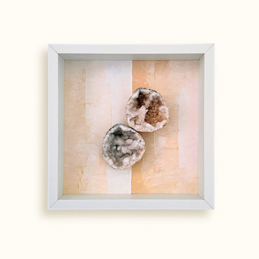 ANASCRYSTALCARE Decor Geode Wall Art 25cm