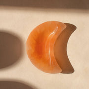 ANASCRYSTALCARE Decor Selenite Moon Peach