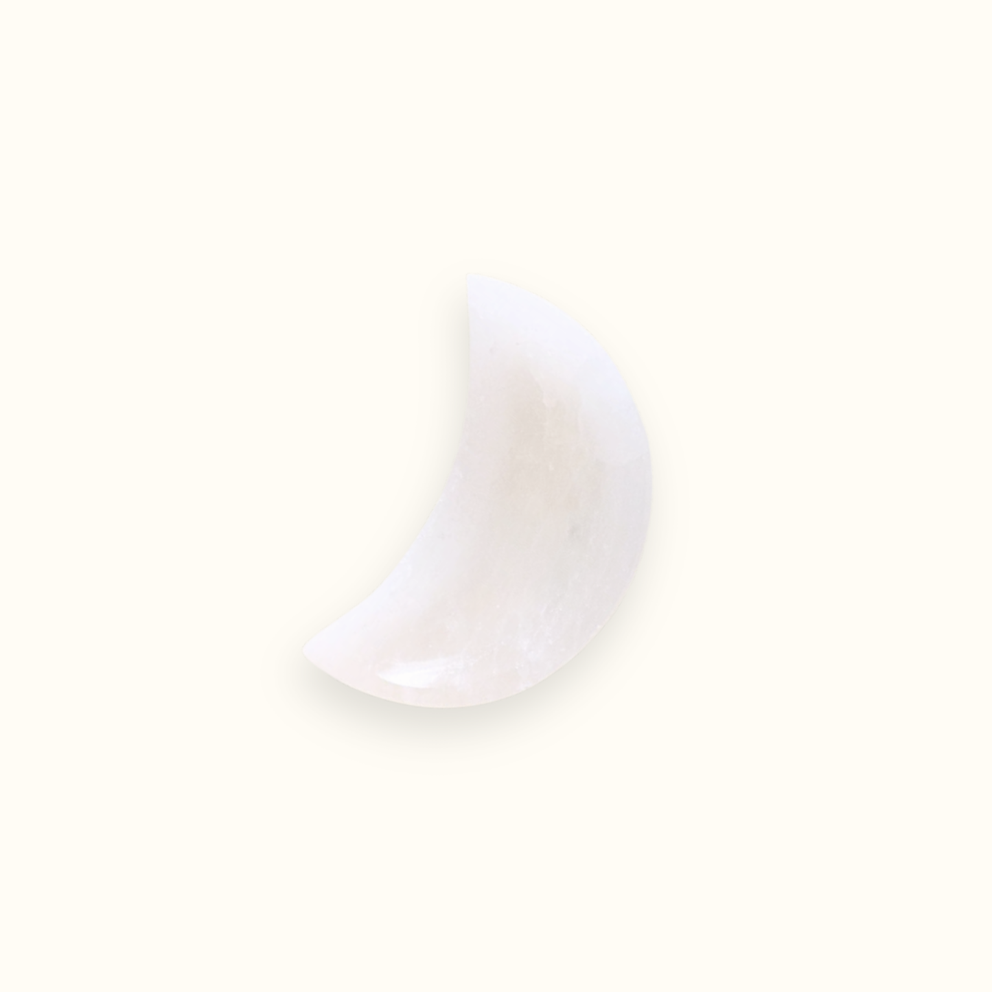 ANASCRYSTALCARE Decor Selenite Moon White