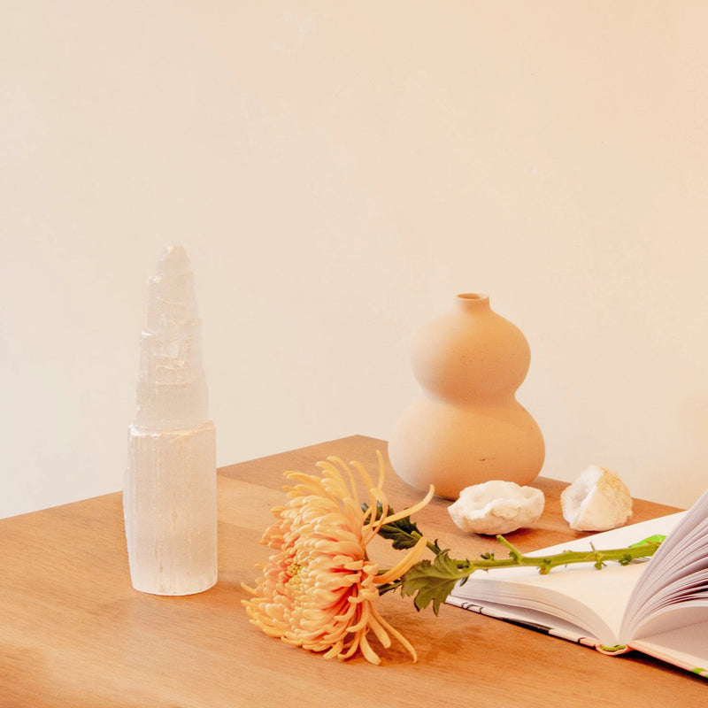 ANASCRYSTALCARE Decor Selenite Tower