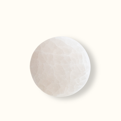 ANASCRYSTALCARE Decorative Plates Selenite Neutral Plate