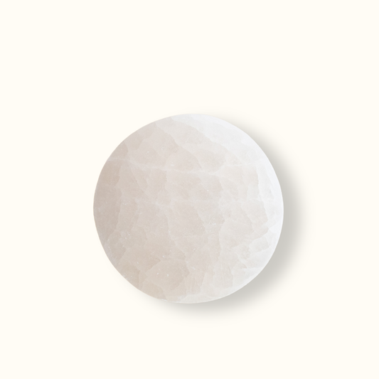 ANASCRYSTALCARE Decorative Plates Selenite Neutral Plate