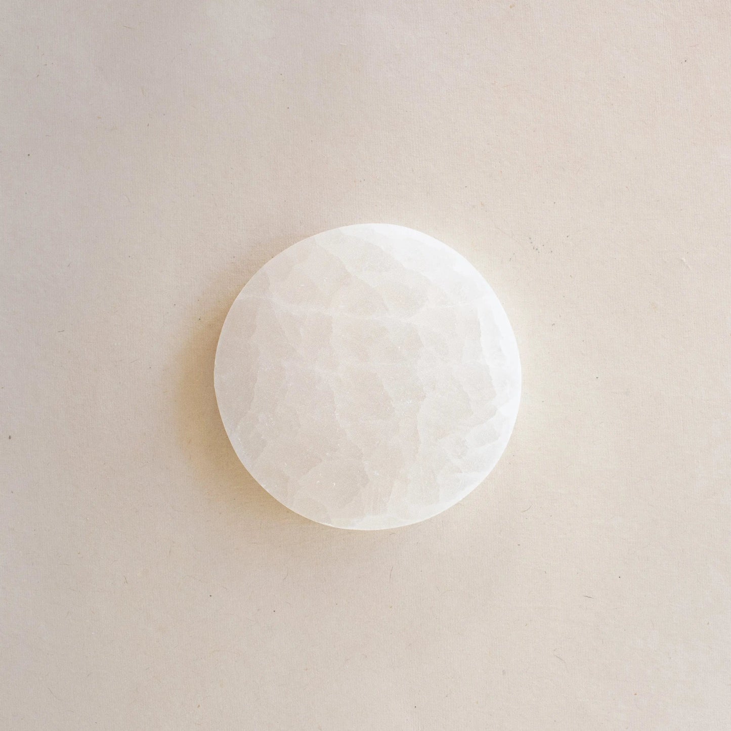 ANASCRYSTALCARE Decorative Plates Selenite Neutral Plate
