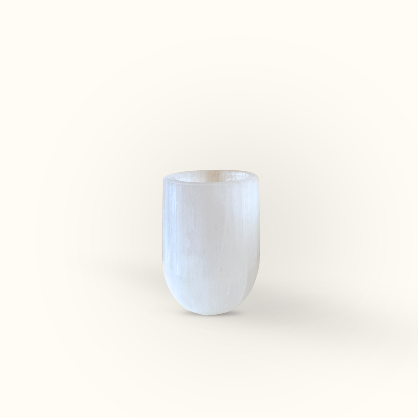 ANASCRYSTALCARE Middle 10cm Selenite Luxe Tealight Holder