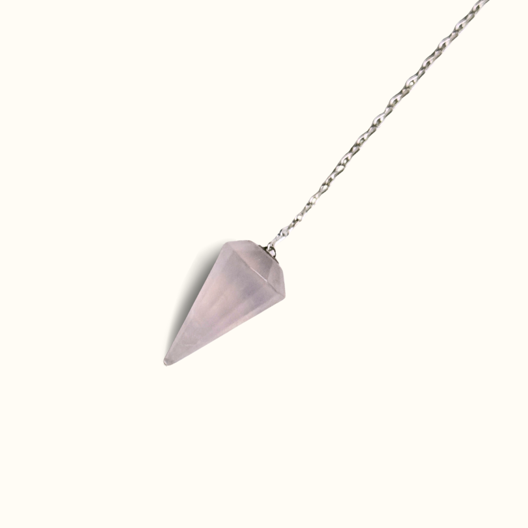 ANASCRYSTALCARE Roze Quartz Pendulum