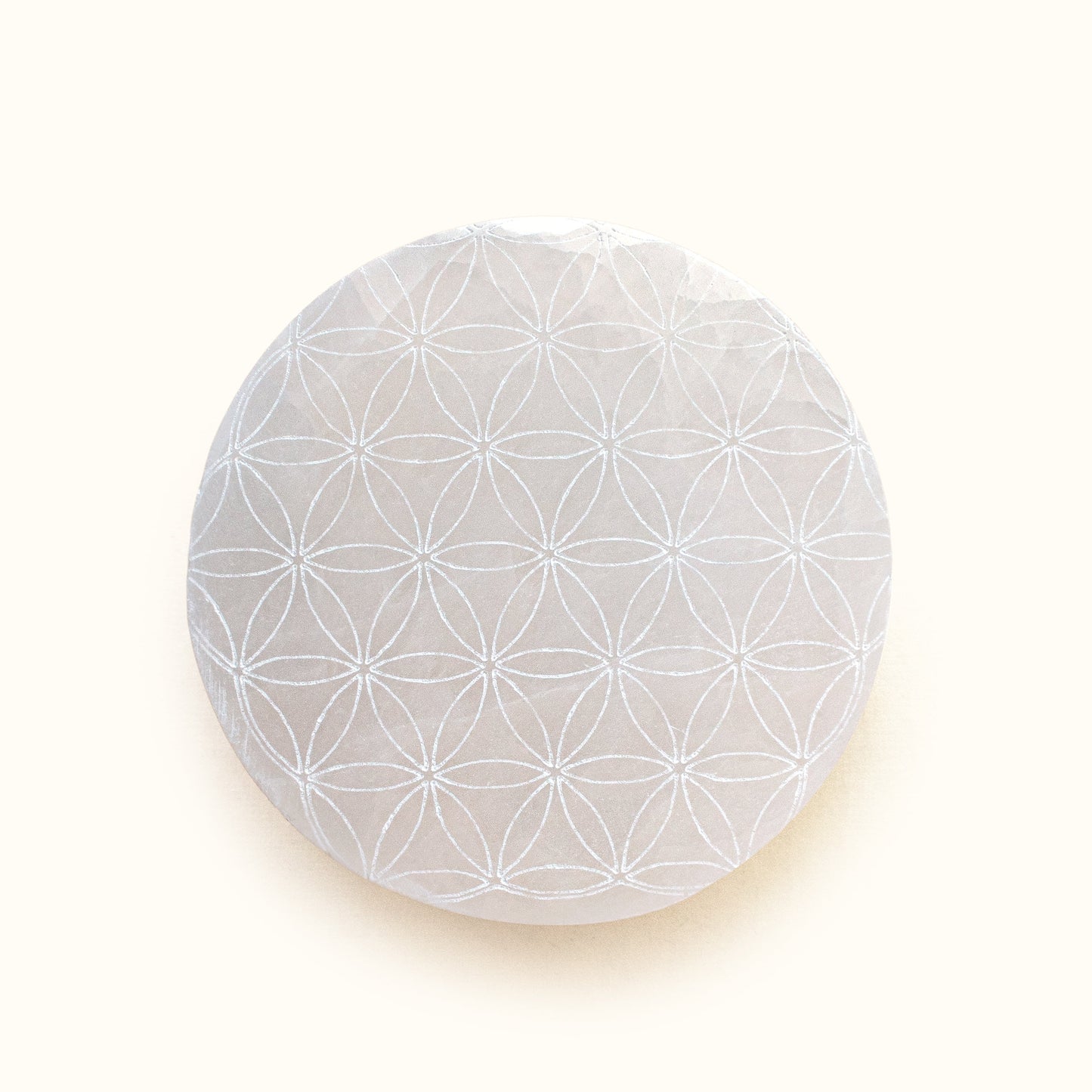 ANASCRYSTALCARE Selenite Flower of Life Plate
