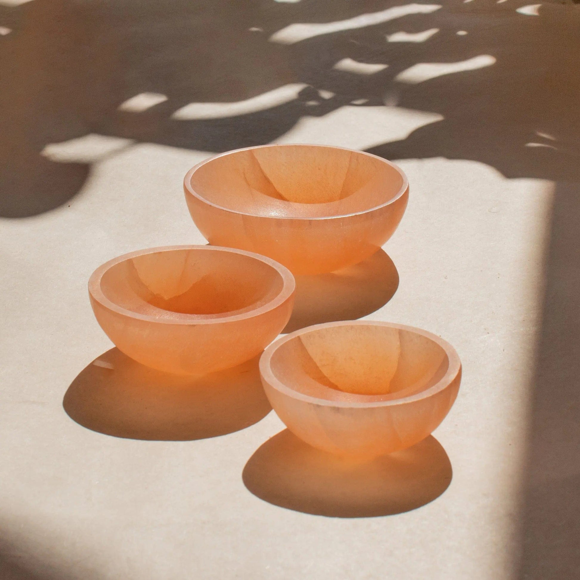 ANASCRYSTALCARE Selenite Pink Bowl