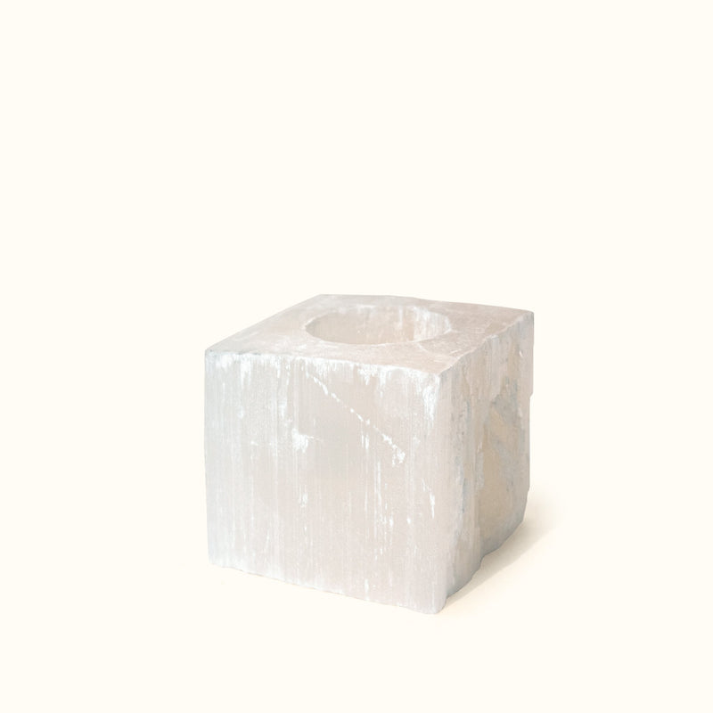ANASCRYSTALCARE Selenite Square Tea-light