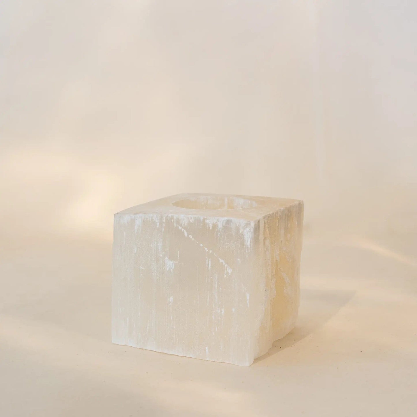 ANASCRYSTALCARE Selenite Square Tea-light
