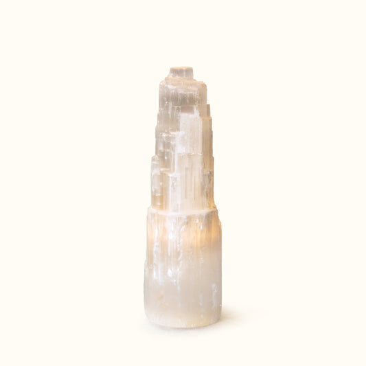 ANASCRYSTALCARE Selenite Tower Lamp