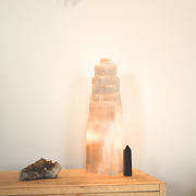 ANASCRYSTALCARE Selenite Tower Lamp