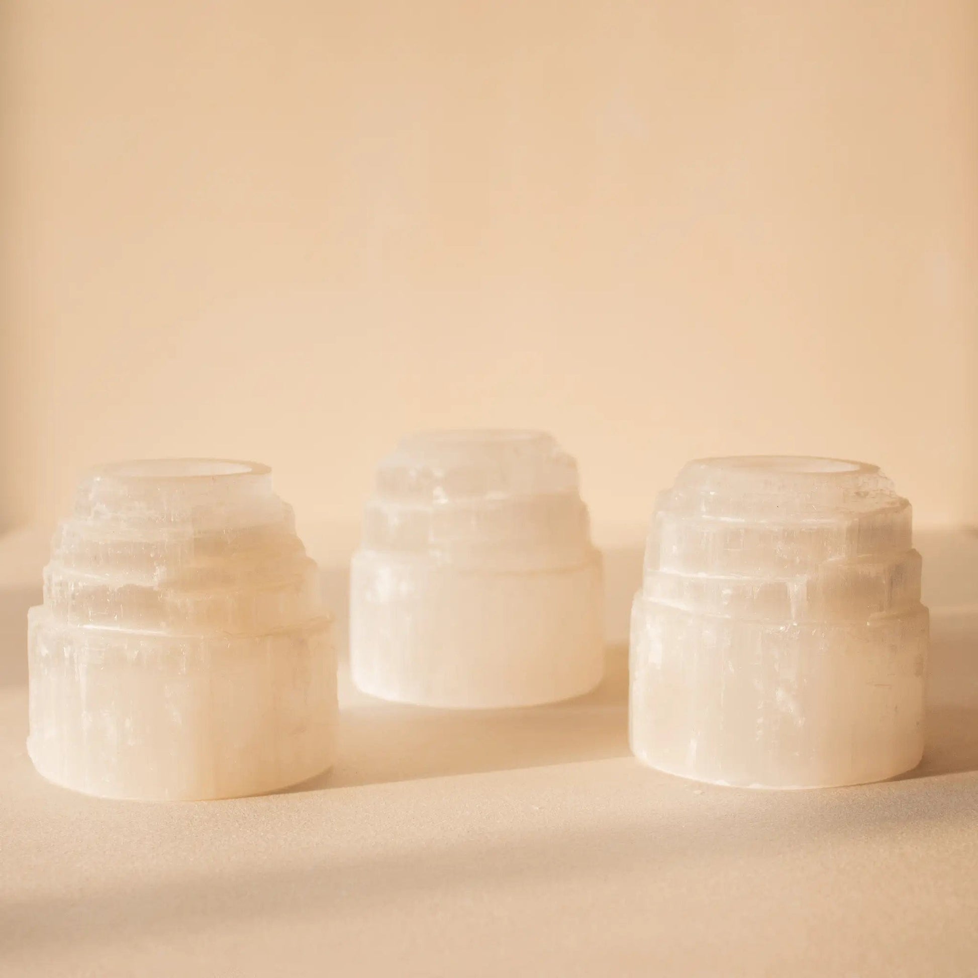 ANASCRYSTALCARE Selenite Tower Tea Light