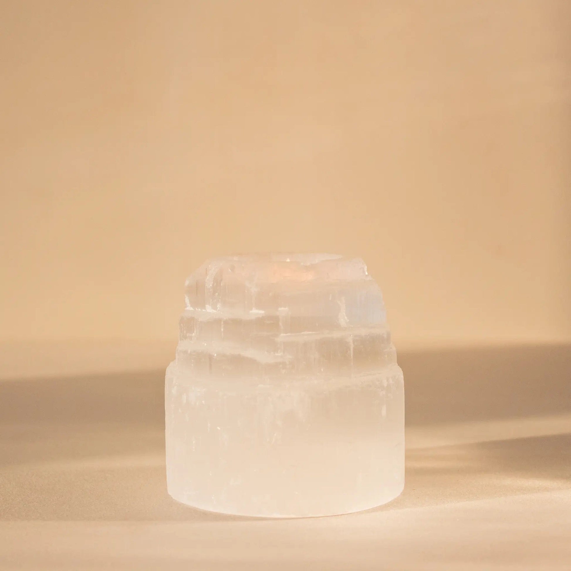 ANASCRYSTALCARE Selenite Tower Tea Light