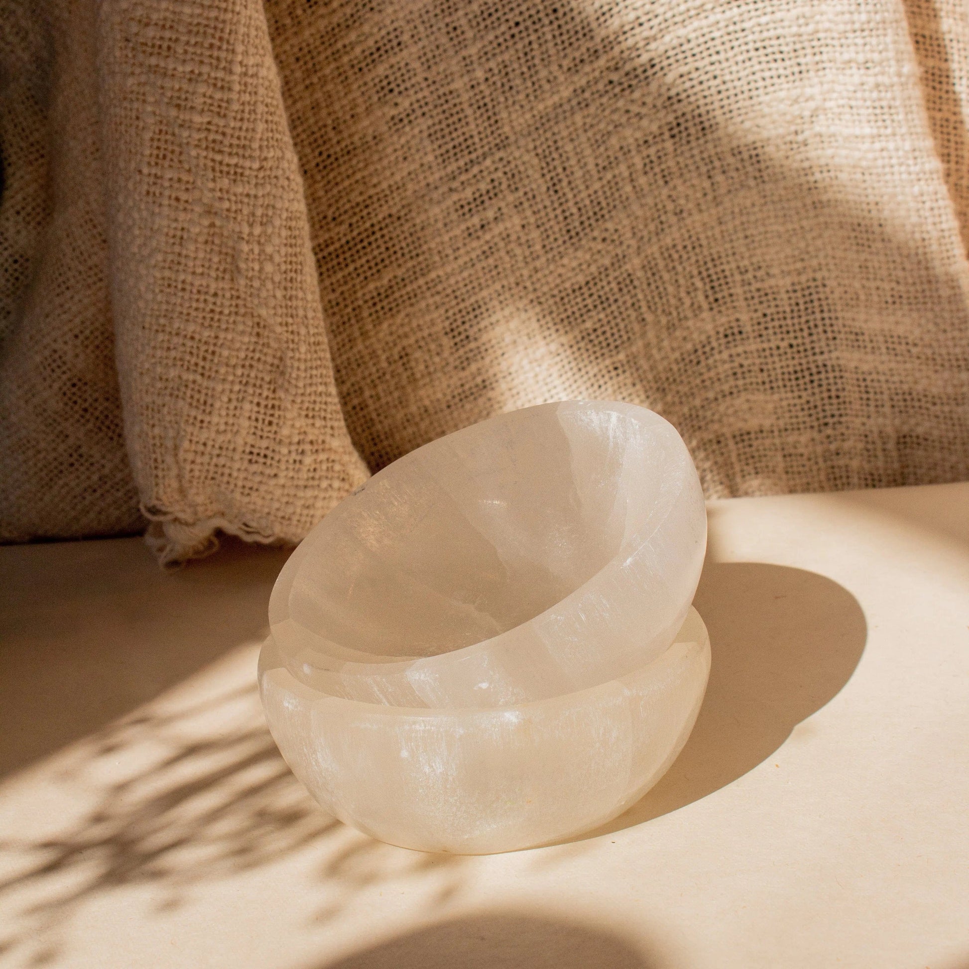 ANASCRYSTALCARE Selenite White Bowl