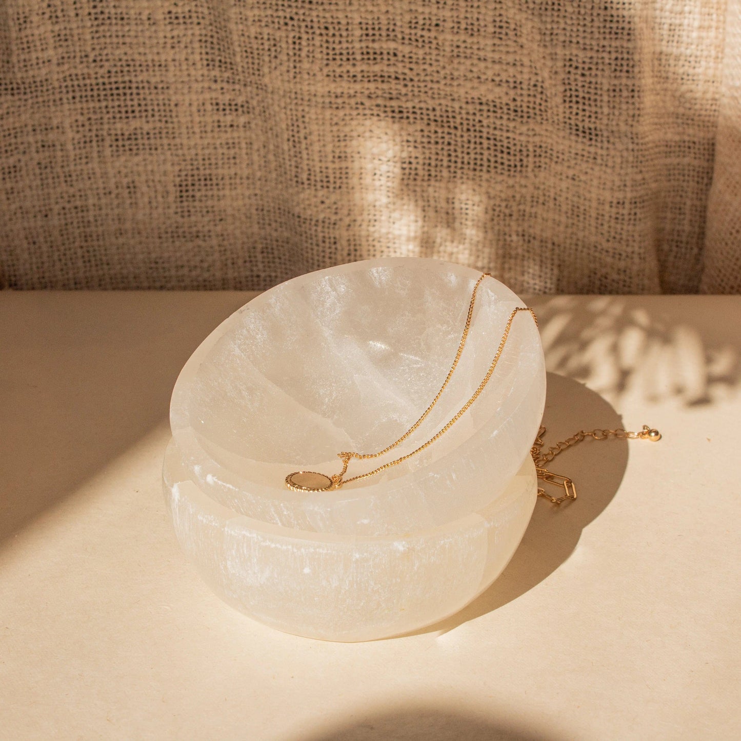 ANASCRYSTALCARE Selenite White Bowl