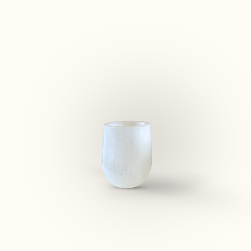 ANASCRYSTALCARE Small 8cm Selenite Luxe Tealight Holder
